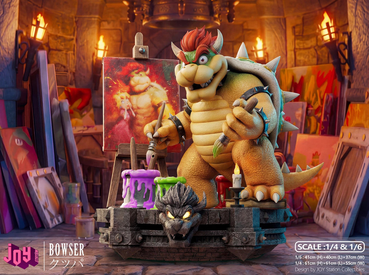 "Preventa Resina Bowser Figura Super Mario Galaxy: Movie  Joy Station Estudio"