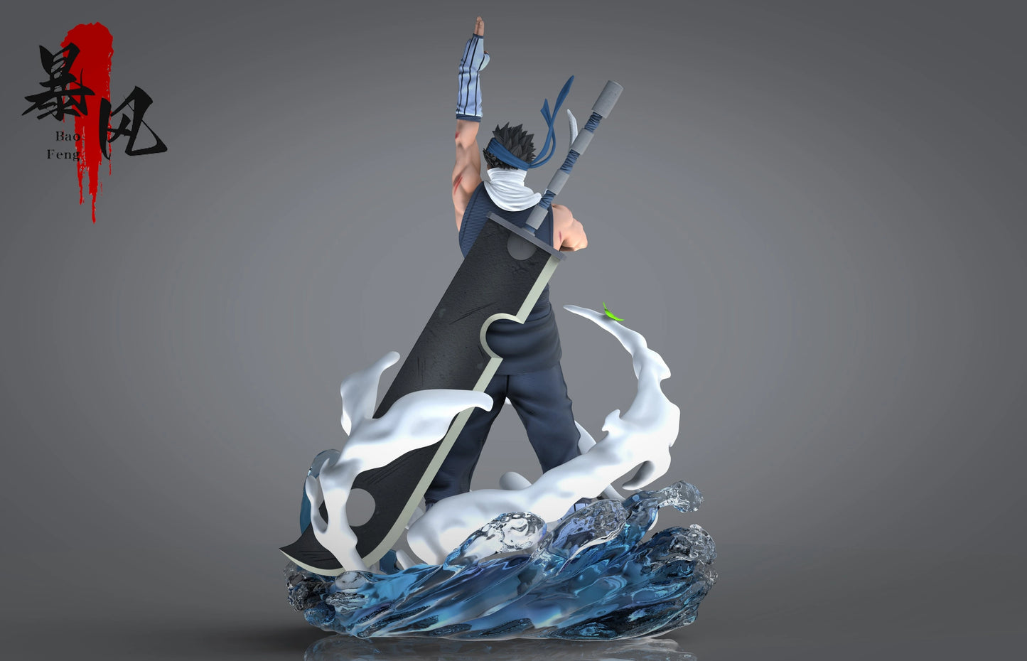 Preventa Resina Momochi Zabuza Figura Naruto BaoFeng Estudio
