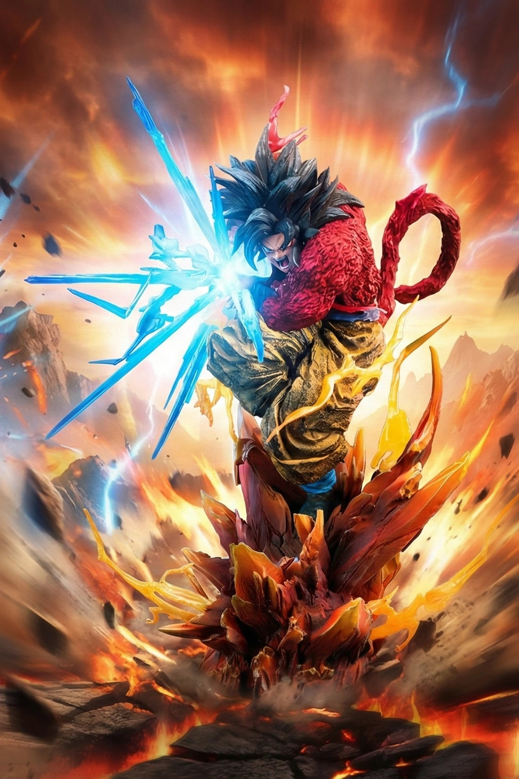 Preventa Resina Goku SSJ4 & SSJ5 Figura Dragon Ball Iron Curtain  Estudio