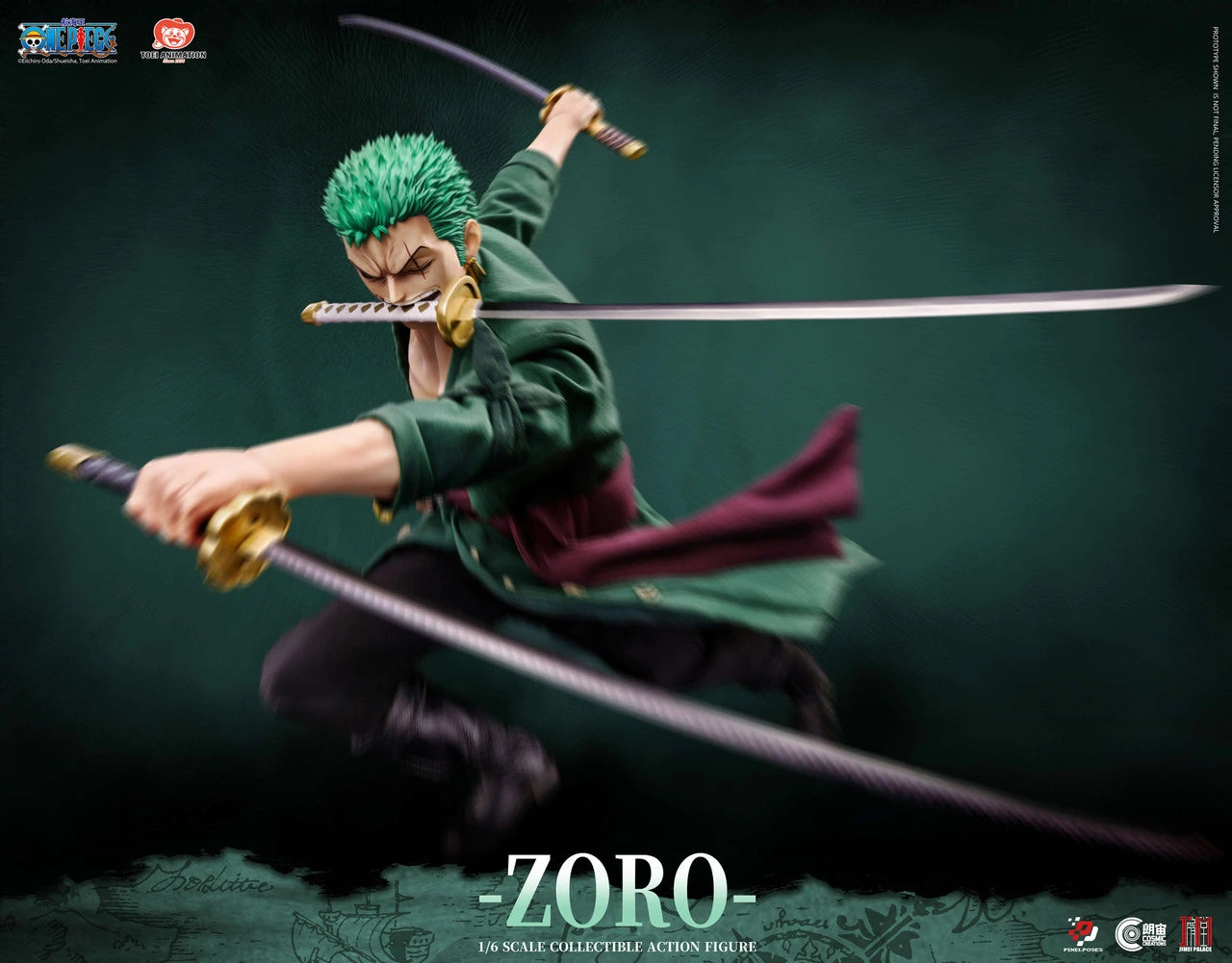Preventa Resina Roronoa Zoro Figura One Piece Jimei Palace & Pixel Poses (Licencia) Estudio