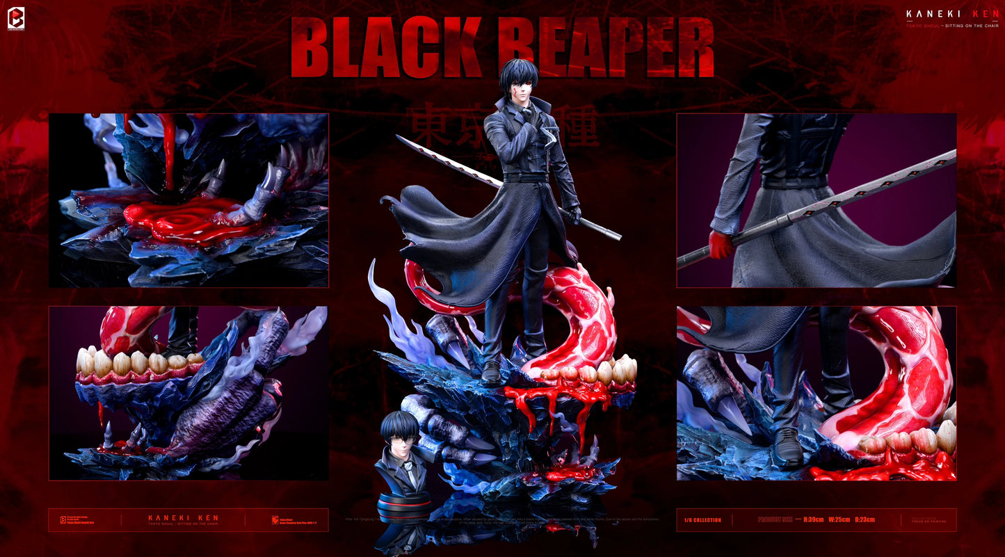 Preventa Resina Ken Kaneki  Figura Tokyo Ghoul Black And White Estudio