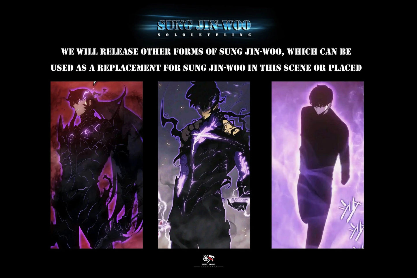 Preventa Resina Sung Jin Woo Figura Solo Leveling Niren  Estudio