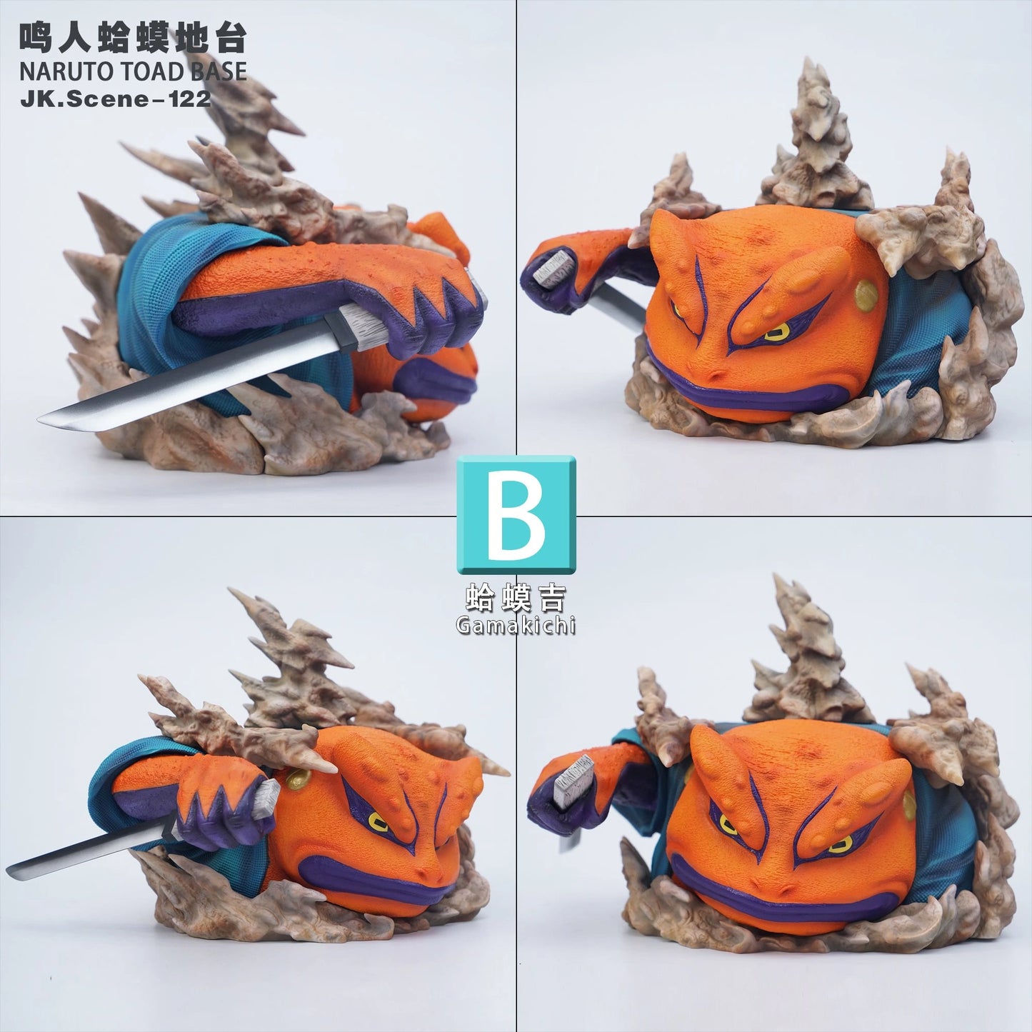 Preventa Resina Gamakichi & Gamabunta Figura Naruto  JacksDo Estudio