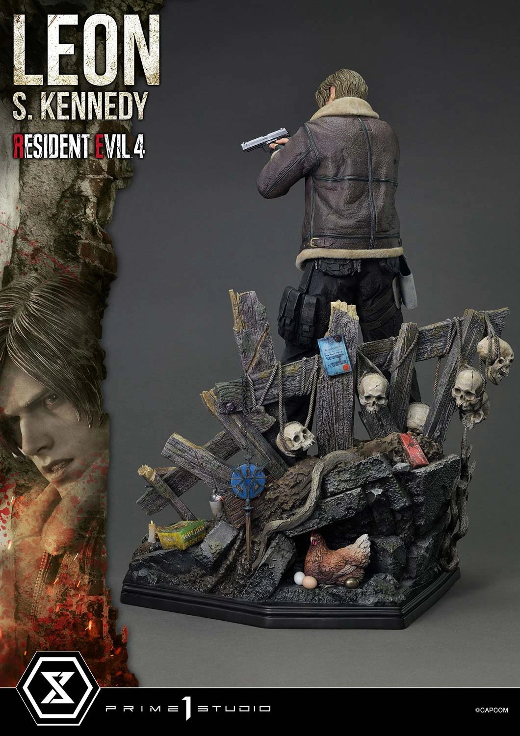 Preventa Resina Leon S. kennedy Figura Resident Evil 4 Prime 1 (Licencia) Estudio