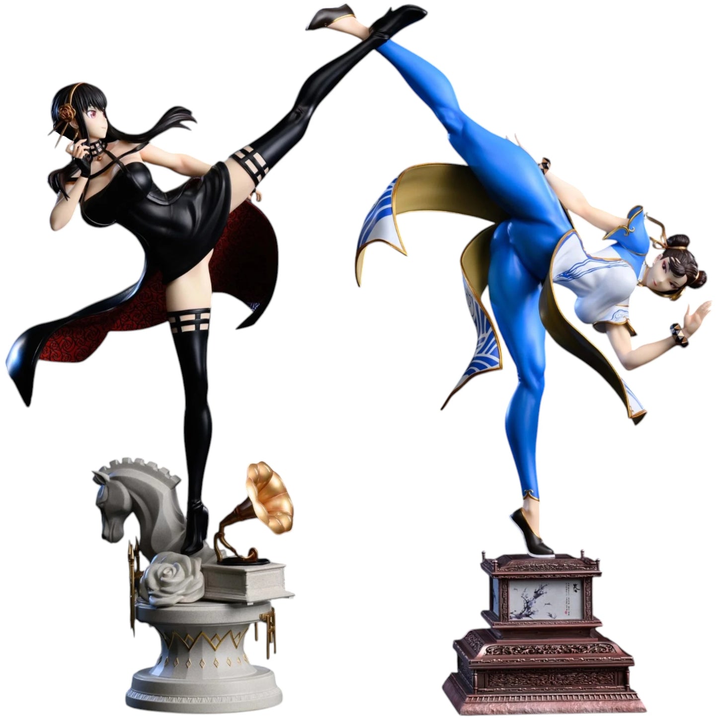 Preventa Resina Chun-Li & Yor Forger Figura Street Fighter Xpic Estudio