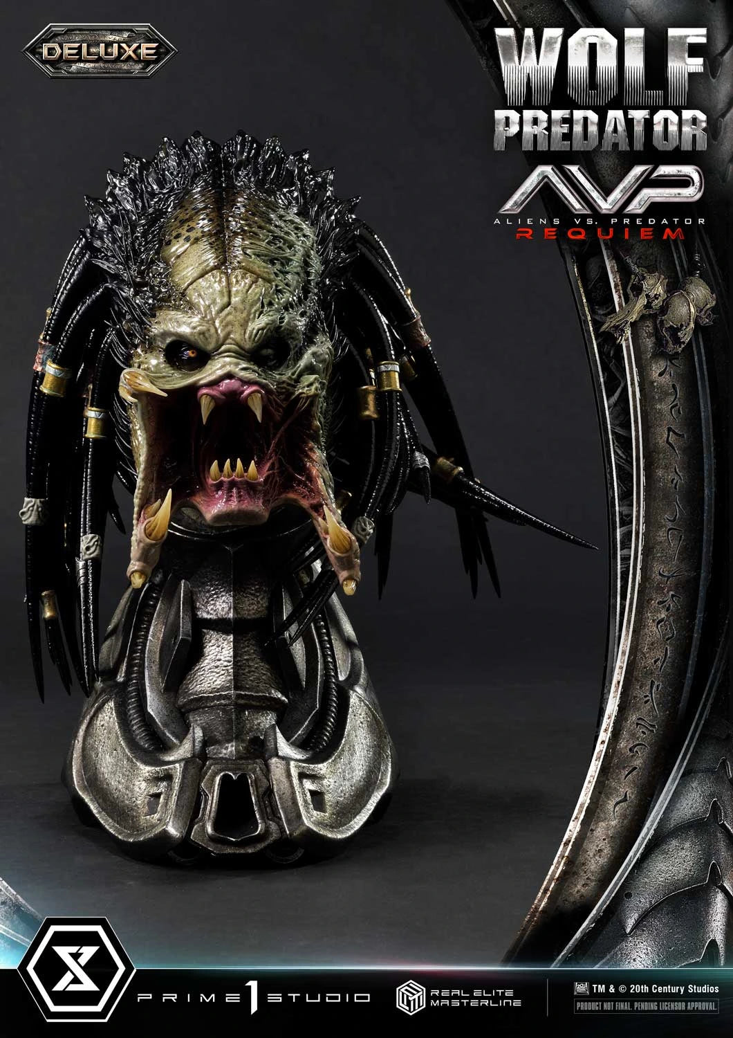 Preventa Resina Wolf Predator Figura Aliens vs Predator: Requiem Prime 1 (Licencia) Deluxe Estudio