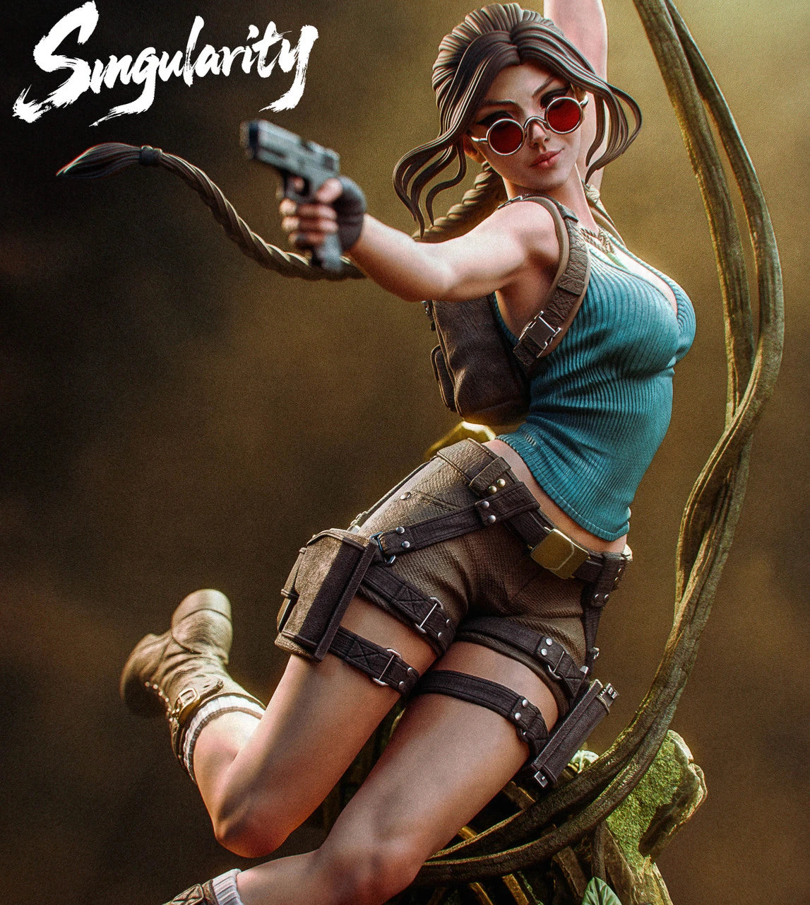 Preventa Resina Lara Croft Figura Tomb Raider Singularity Estudio