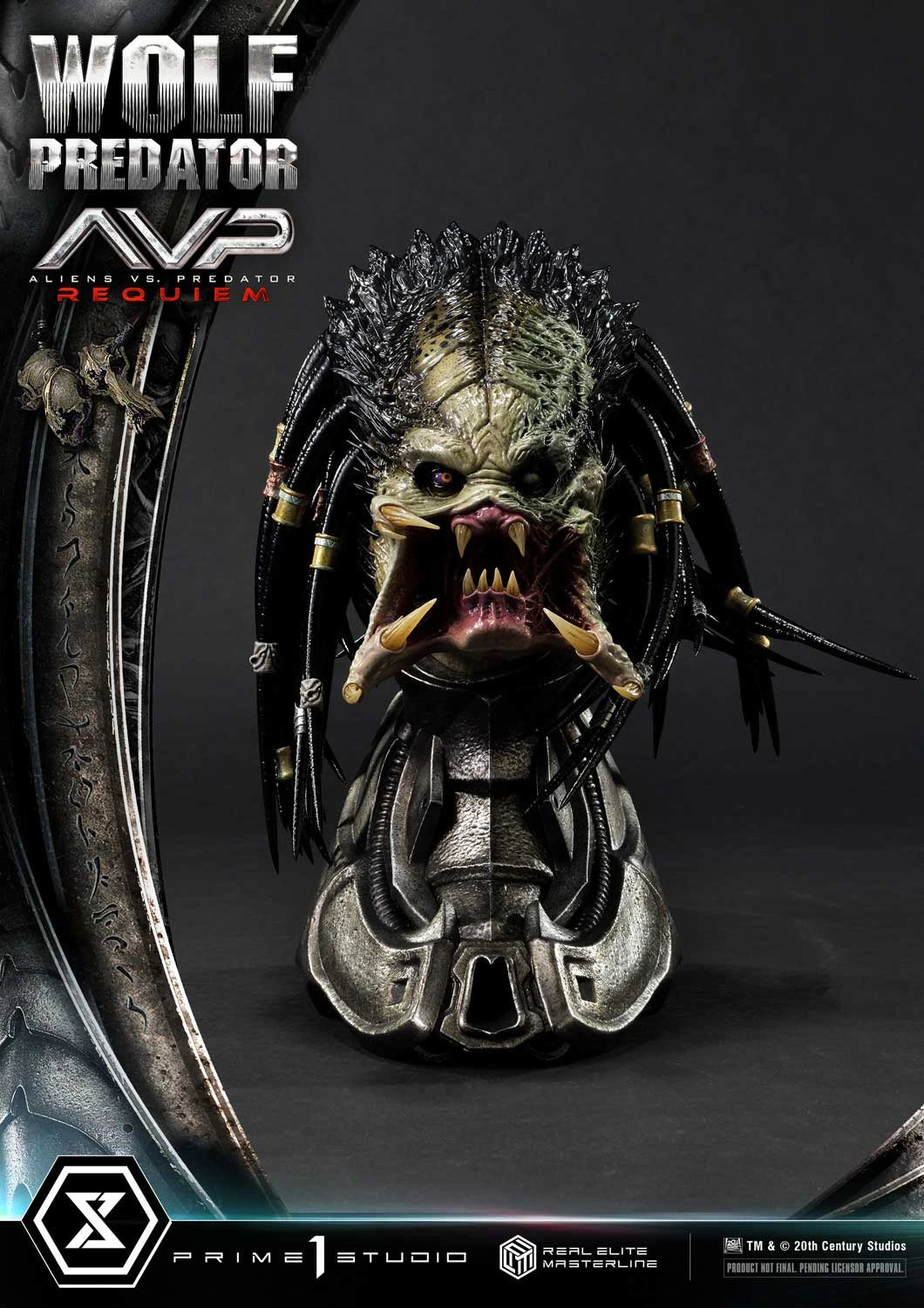 Preventa Resina Wolf Predator Figura Aliens vs Predator: Requiem Prime 1 (Licencia) Deluxe Estudio