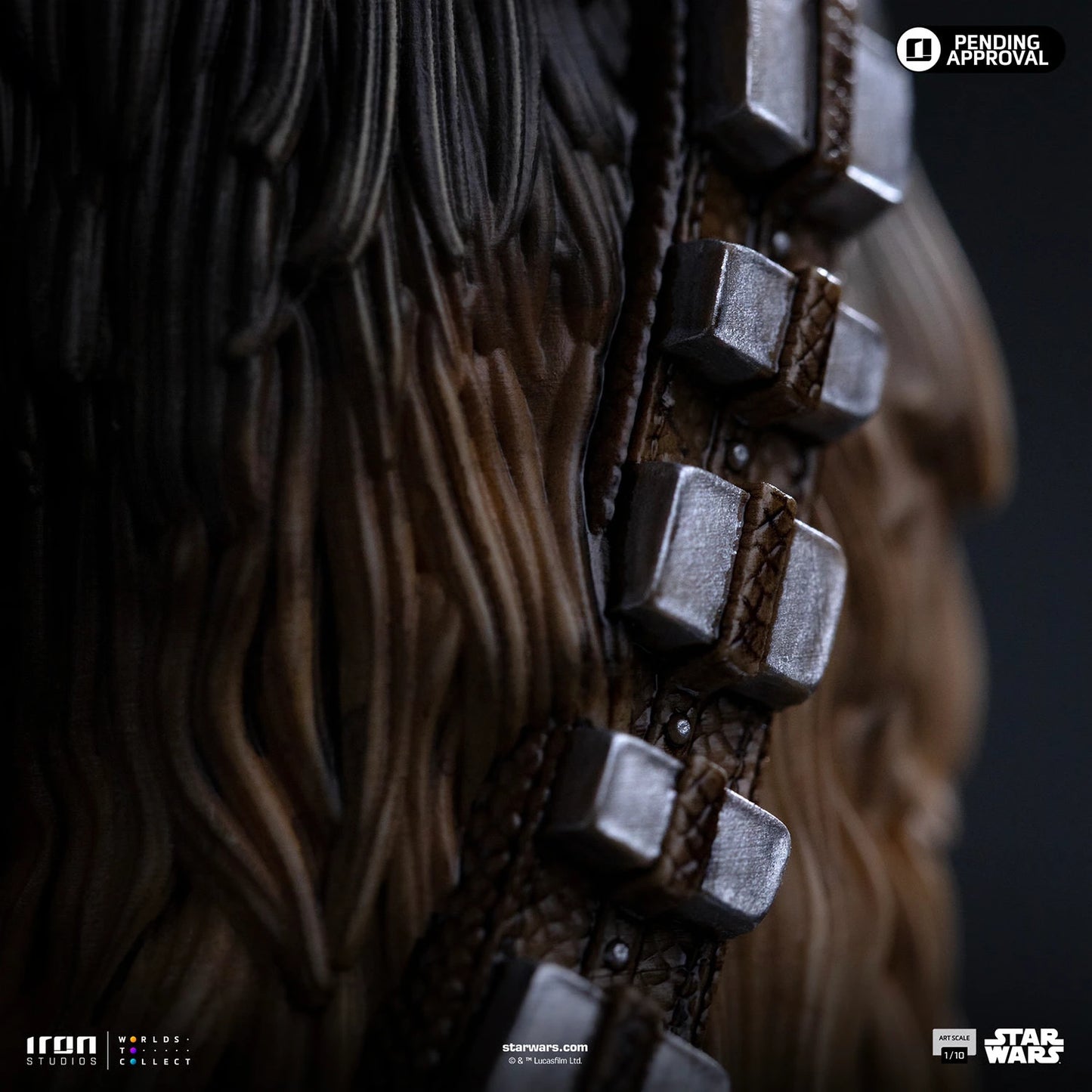 Preventa Resina Chewbacca & Tokkat Figura Star Wars Iron (Licencia) Estudio