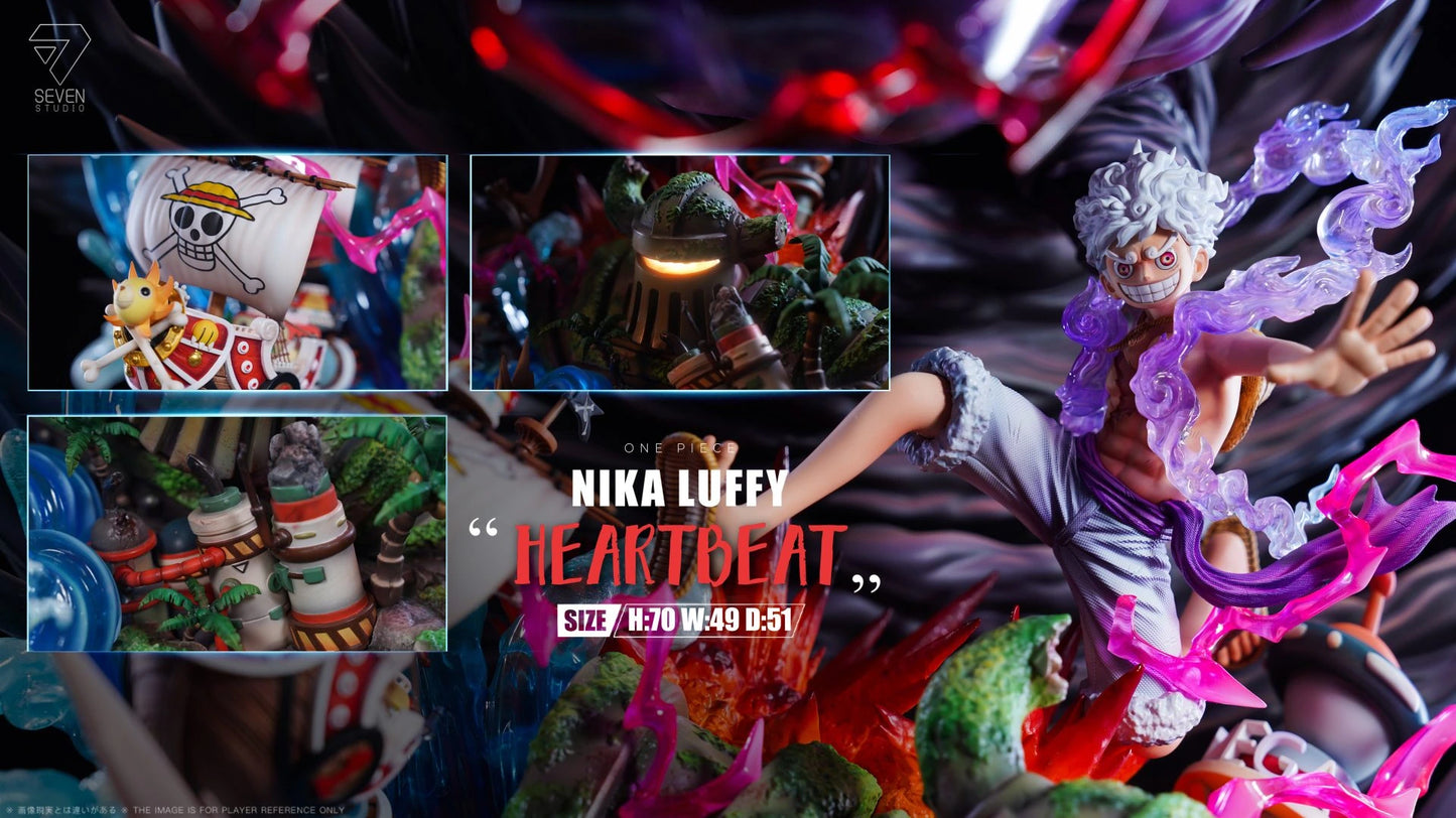 Preventa Resina Luffy "Gear 5" Figura One Piece Seven Estudio