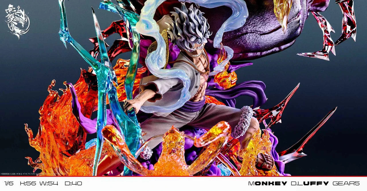Preventa Resina Luffy "Gear 5" Figura One Piece Wu Shuang Estudio