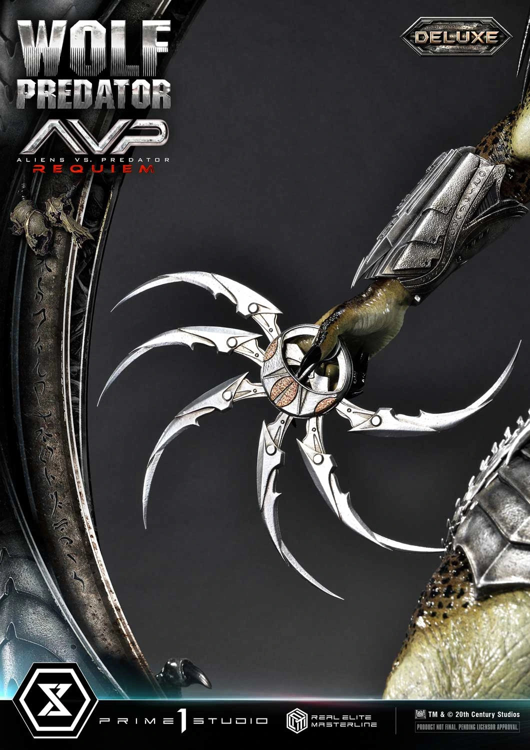 Preventa Resina Wolf Predator Figura Aliens vs Predator: Requiem Prime 1 (Licencia) Deluxe Estudio