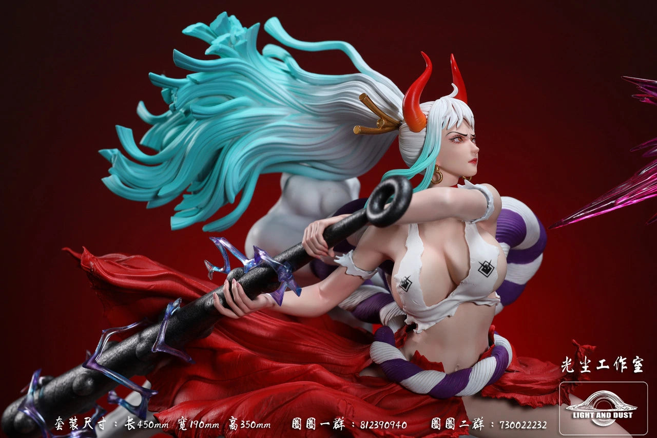 Preventa Resina Yamato & Androide 18 Figura One Piece Light & Dust Estudio