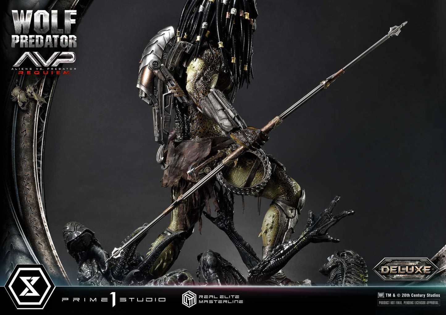 Preventa Resina Wolf Predator Figura Aliens vs Predator: Requiem Prime 1 (Licencia) Deluxe Estudio