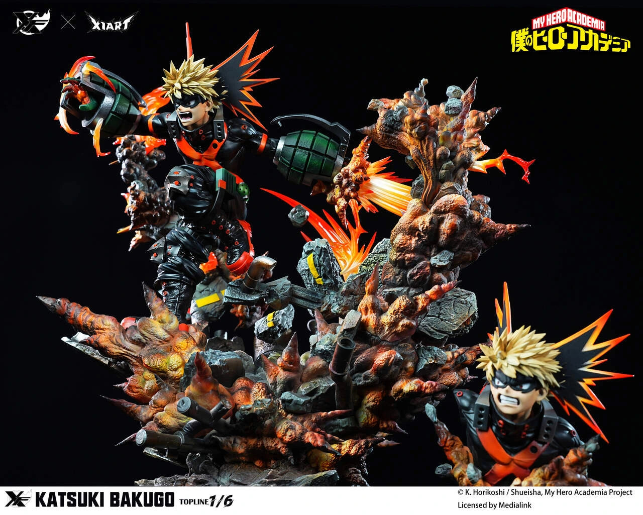 Preventa Resina Katsuki Bakugo & Midoriya Izuku Figura My Hero Academia XFirre & X1ART (Licencia) Estudio