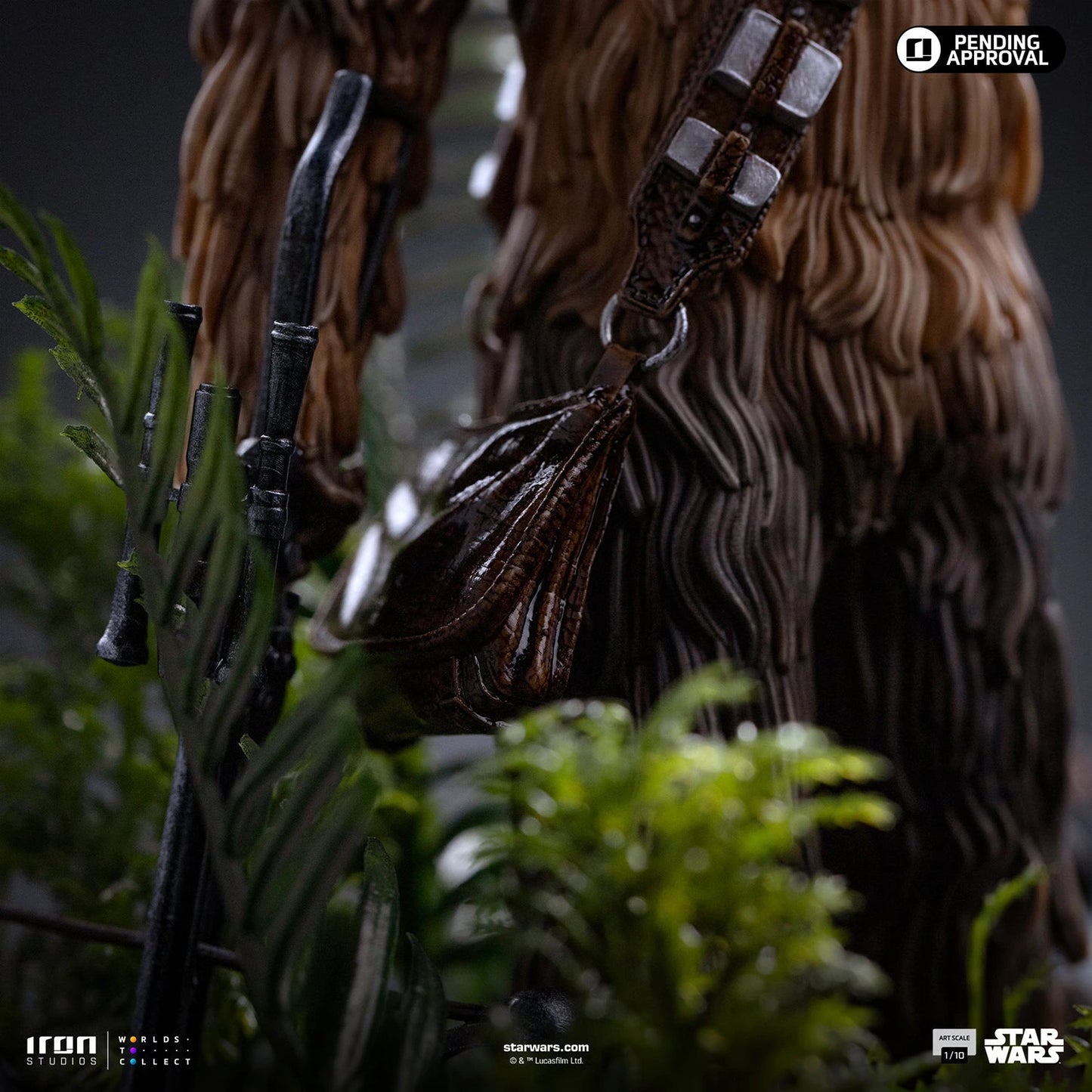 Preventa Resina Chewbacca & Tokkat Figura Star Wars Iron (Licencia) Estudio
