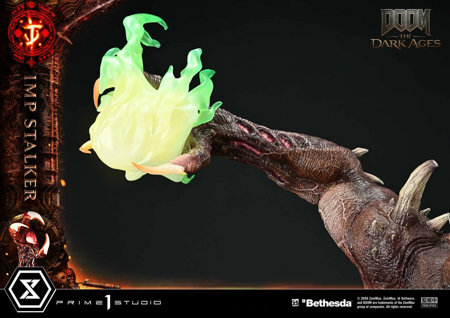 "Preventa Resina Imp Stalker  Figura DOOM: The Dark Ages   Prime 1 (Licencia) Estudio"