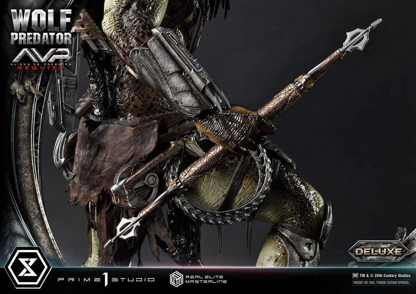 Preventa Resina Wolf Predator Figura Aliens vs Predator: Requiem Prime 1 (Licencia) Deluxe Estudio