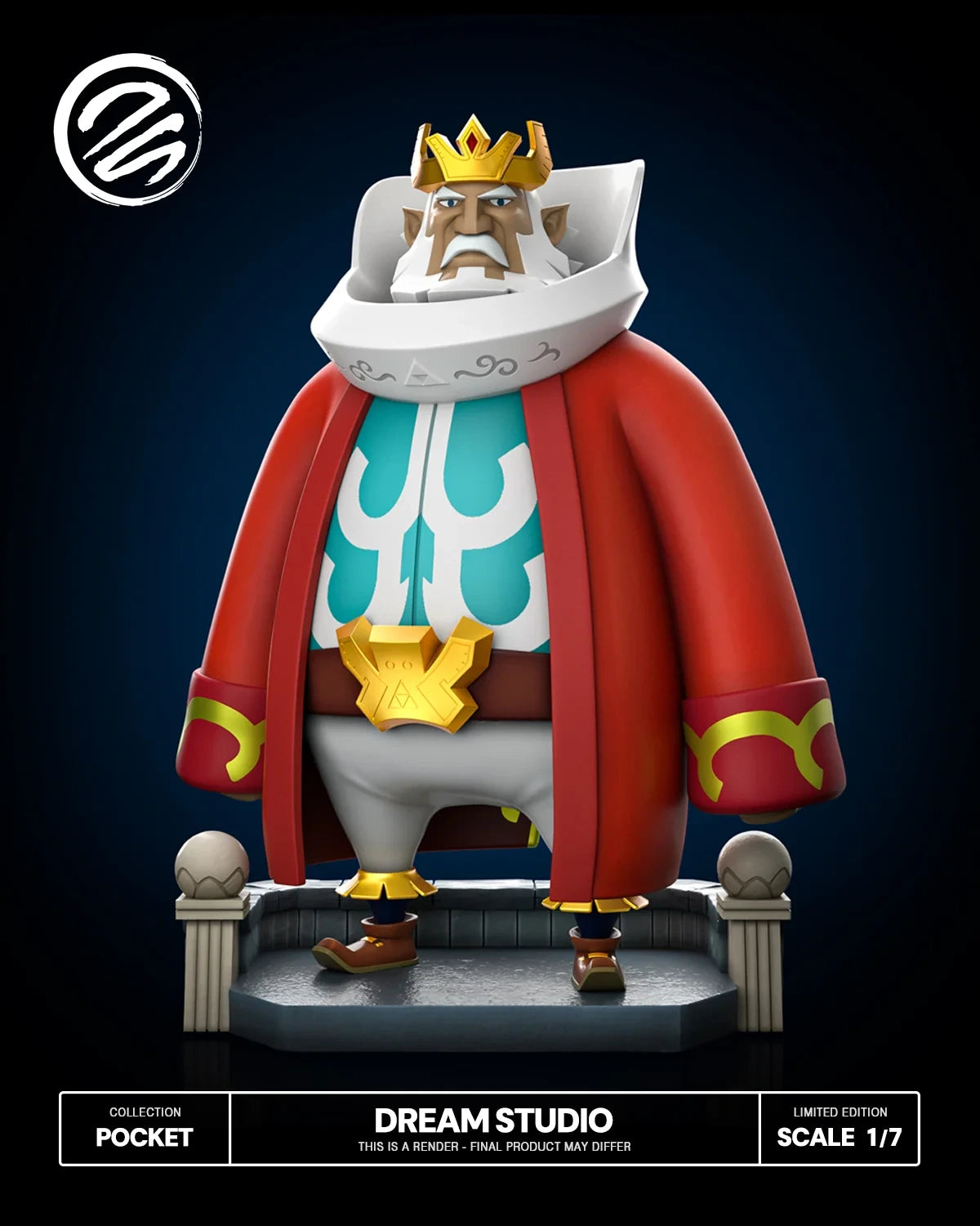 Preventa Resina Rey Hyrule & Princesa Zelda Figura The Legend of Zelda Dream Estudio