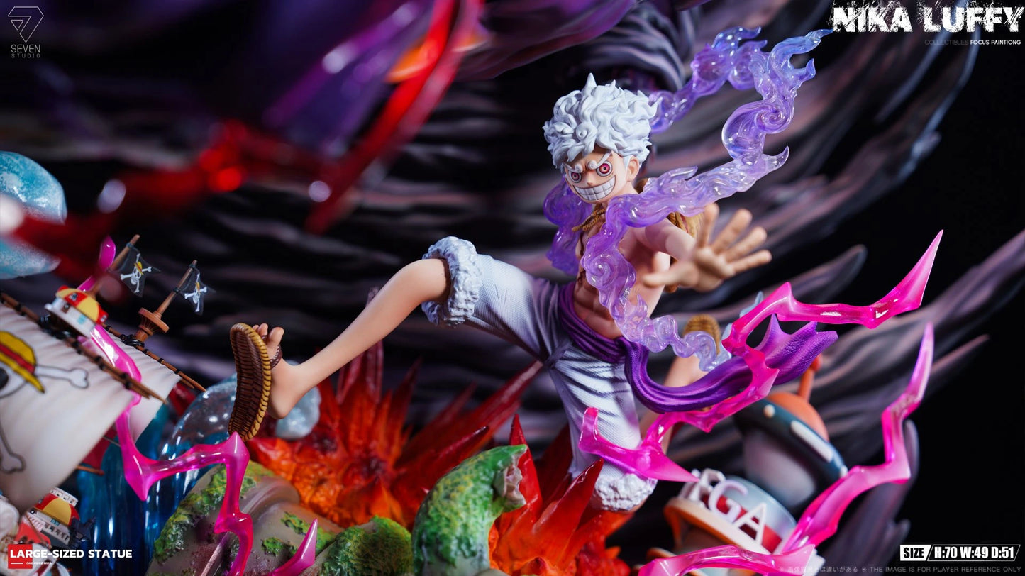 Preventa Resina Luffy "Gear 5" Figura One Piece Seven Estudio