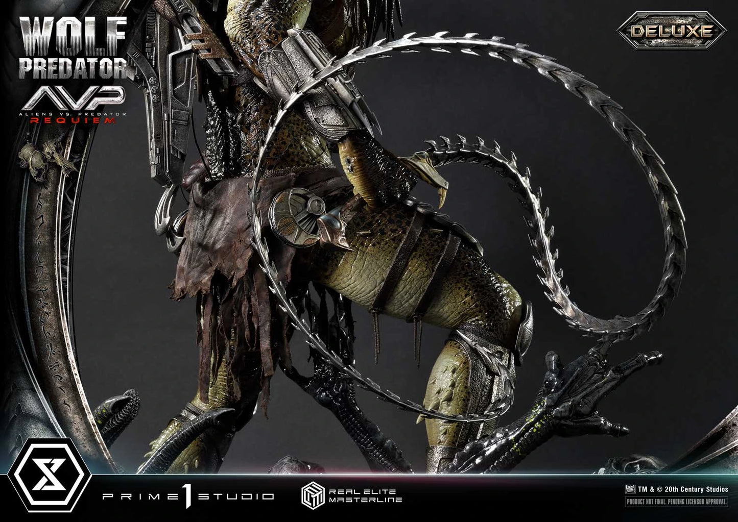 Preventa Resina Wolf Predator Figura Aliens vs Predator: Requiem Prime 1 (Licencia) Deluxe Estudio