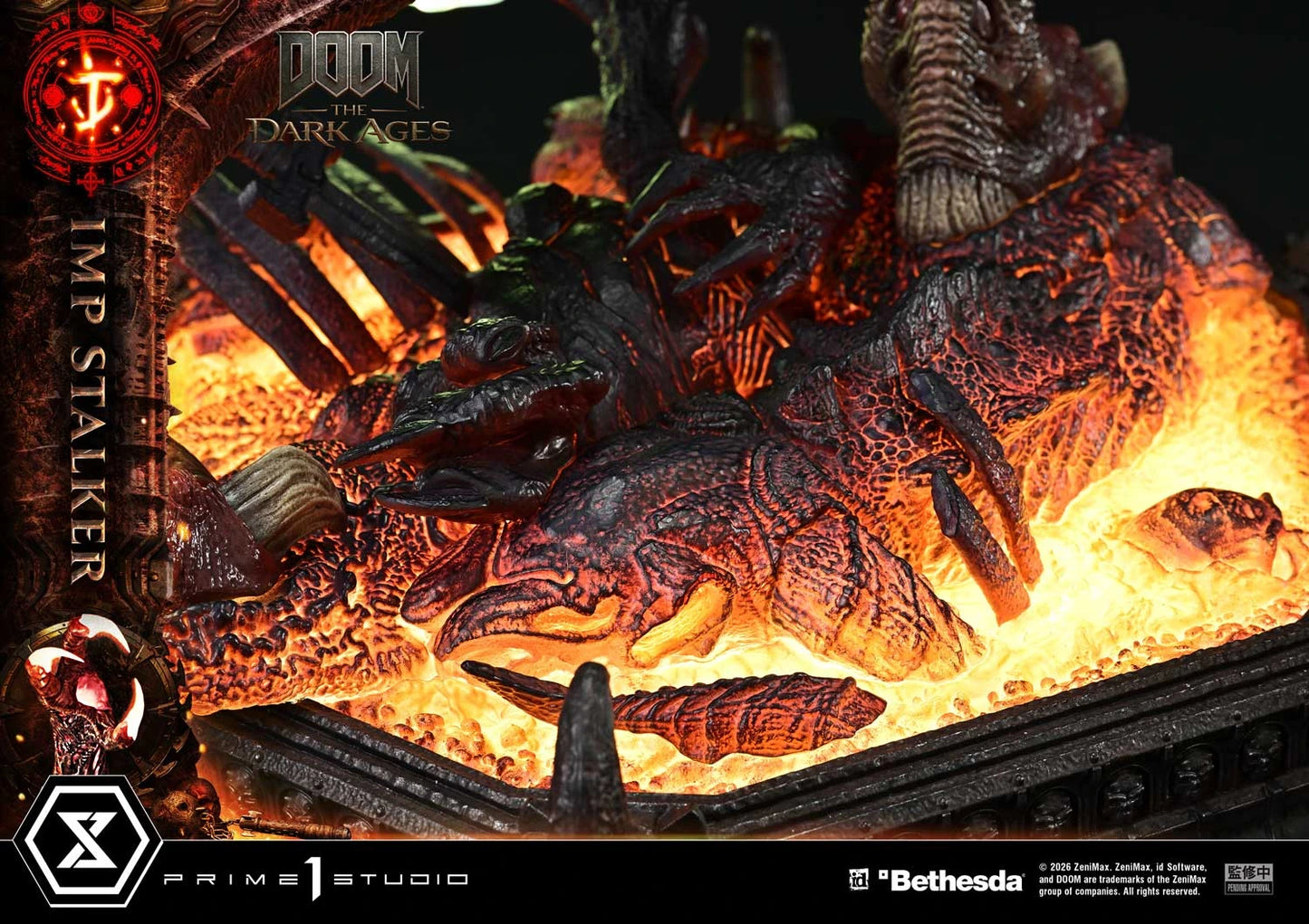 "Preventa Resina Imp Stalker  Figura DOOM: The Dark Ages   Prime 1 (Licencia) Estudio"