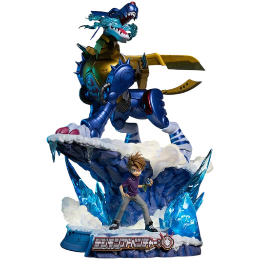 Preventa Resina Ishida Yamato & Metal Garurumon Figura Digimon Adventure Bandai Namco (Licencia) Estudio