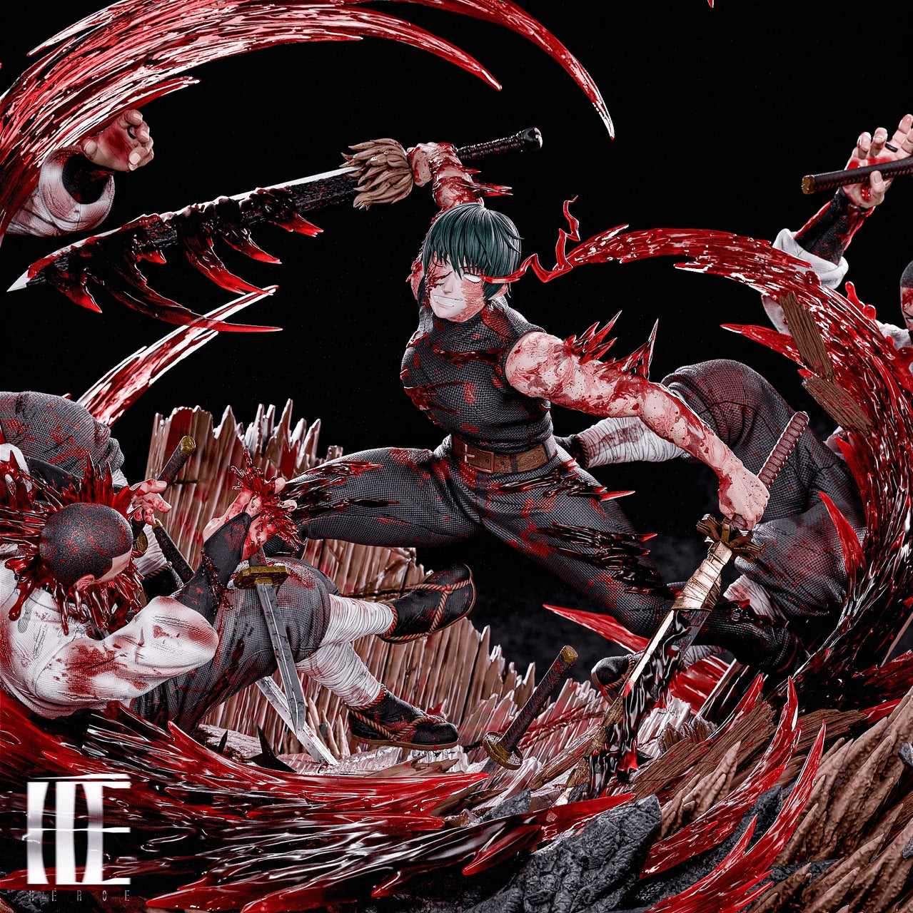 Preventa Resina Zenin Maki Figura Jujutsu Kaisen Héroe Collectibles Estudio