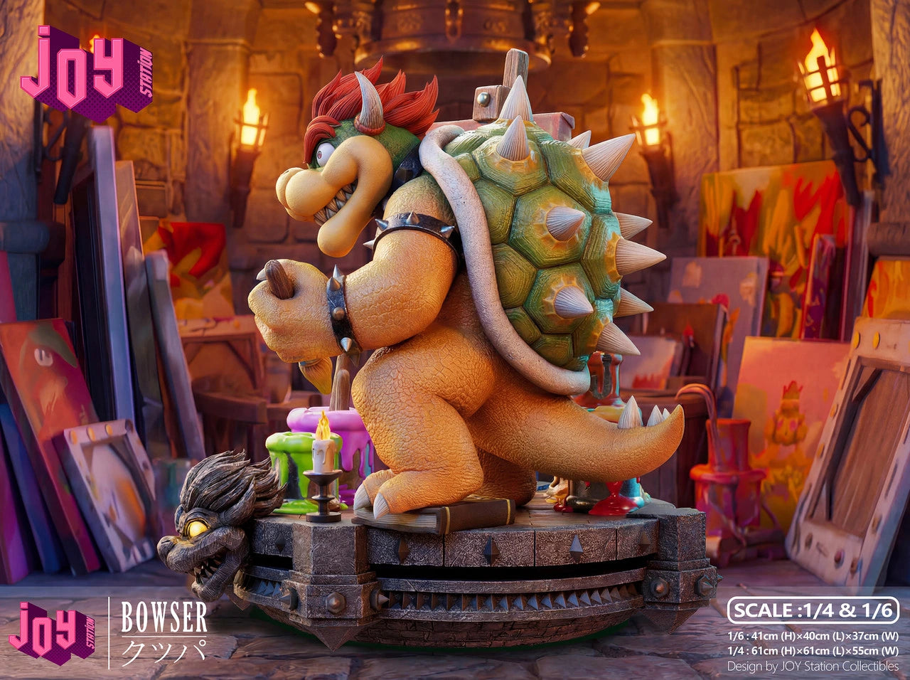 "Preventa Resina Bowser Figura Super Mario Galaxy: Movie  Joy Station Estudio"