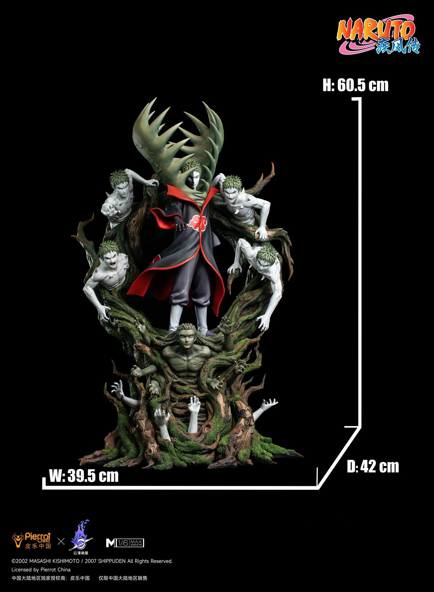 Preventa Resina Zetsu Figura Naruto Pickstar (Licencia) Estudio