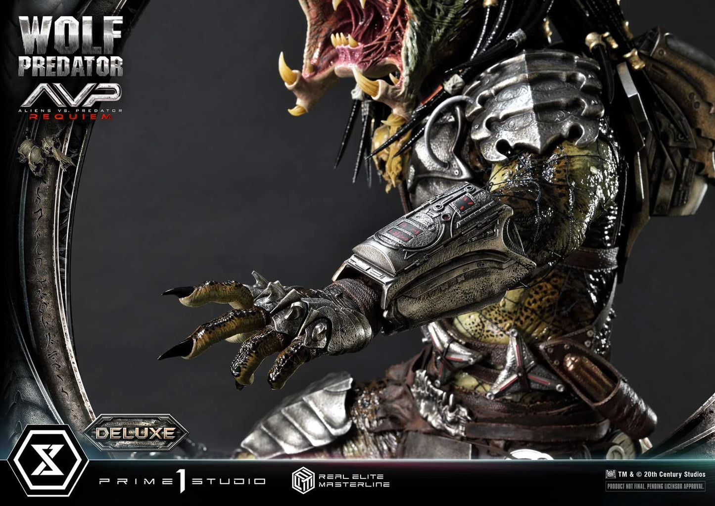 Preventa Resina Wolf Predator Figura Aliens vs Predator: Requiem Prime 1 (Licencia) Deluxe Estudio