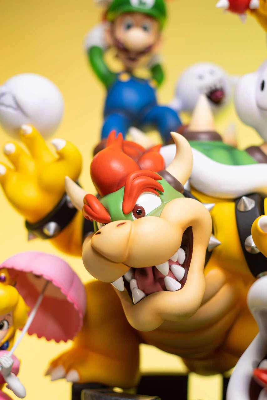 Preventa Resina Mario Family Figura Super Mario Bros T Estudio