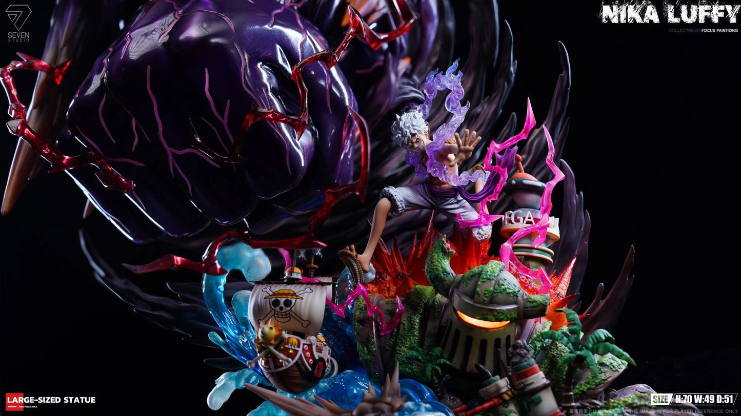 Preventa Resina Luffy "Gear 5" Figura One Piece Seven Estudio