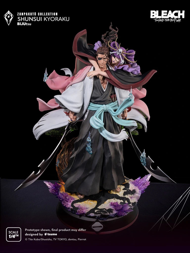 Preventa Resina Shunsui Kyoraku Figura Bleach Tsume Art (Licencia) Estudio