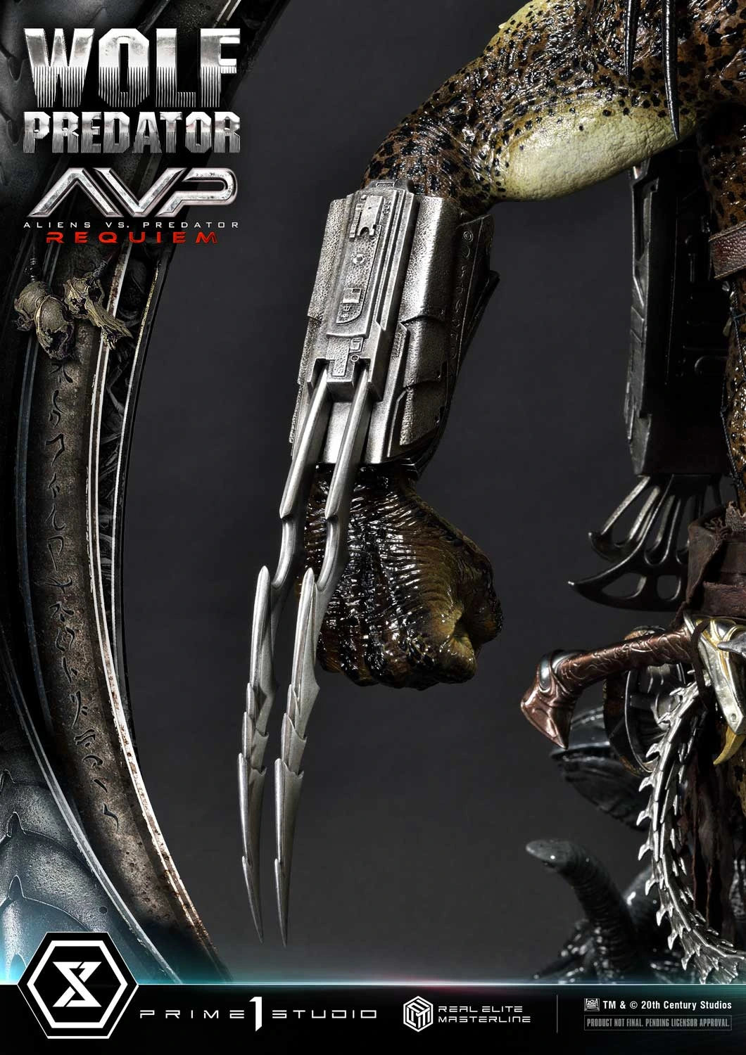 Preventa Resina Wolf Predator Figura Aliens vs Predator: Requiem Prime 1 (Licencia) Deluxe Estudio