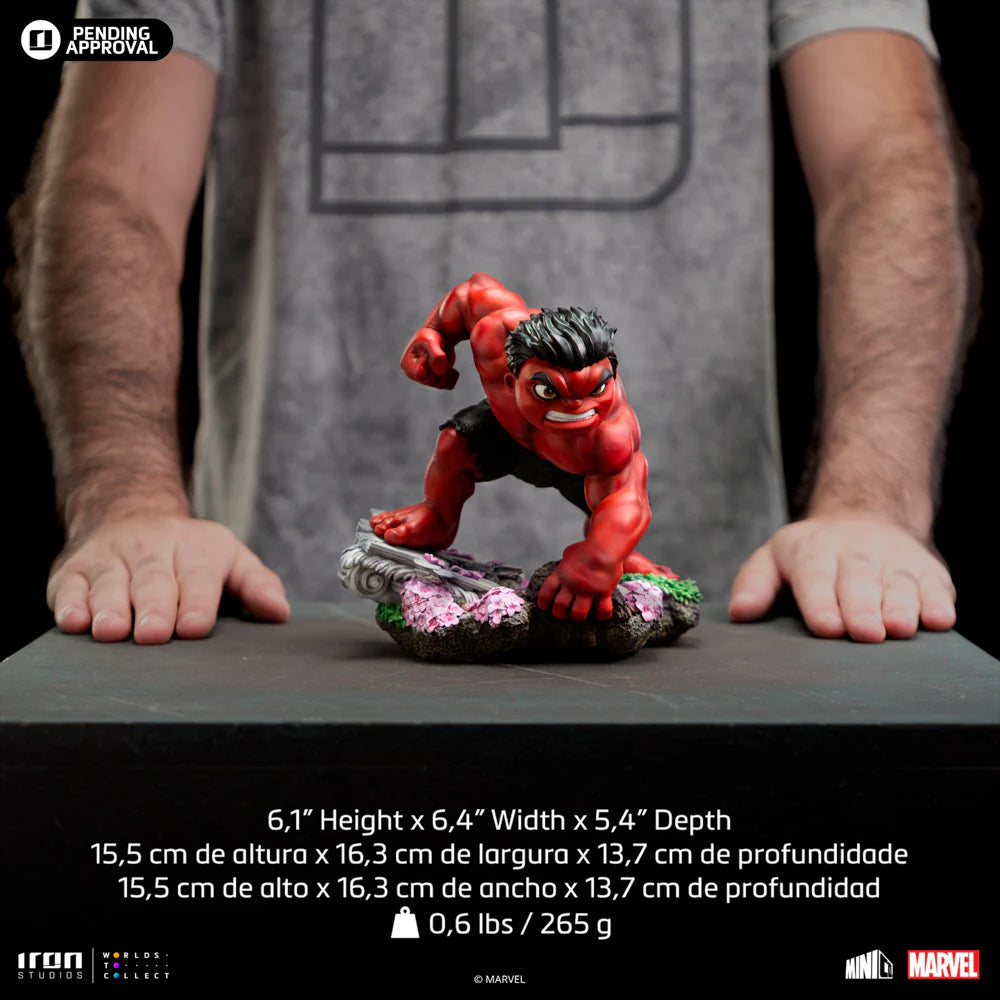Preventa Resina Red Hulk Figura Capitán América: Un Nuevo Mundo Iron (Licencia) "Minico" Estudio