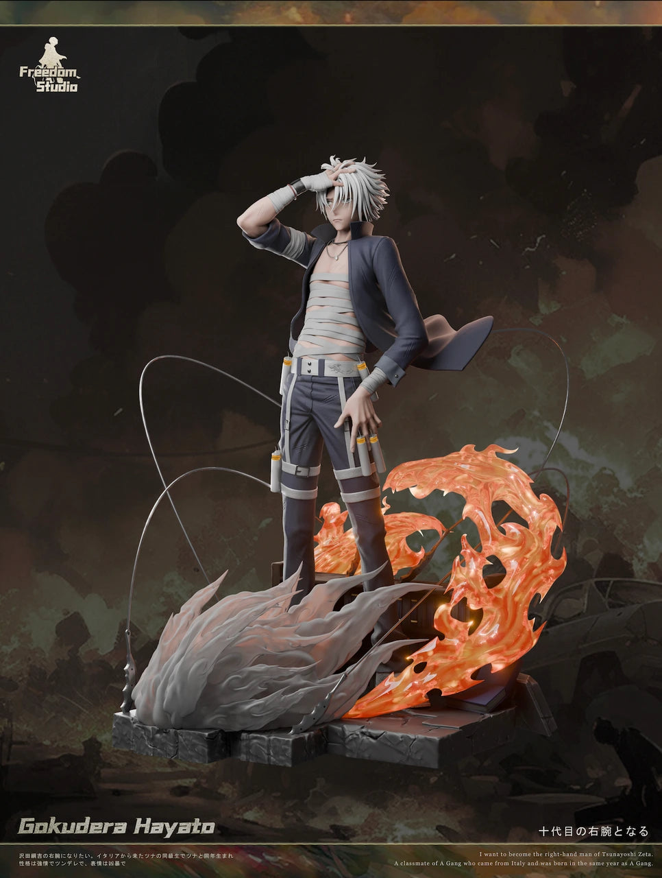 Preventa Resina Gokudera Hayato Figura Katekyo Hitman Reborn! Freedom Estudio