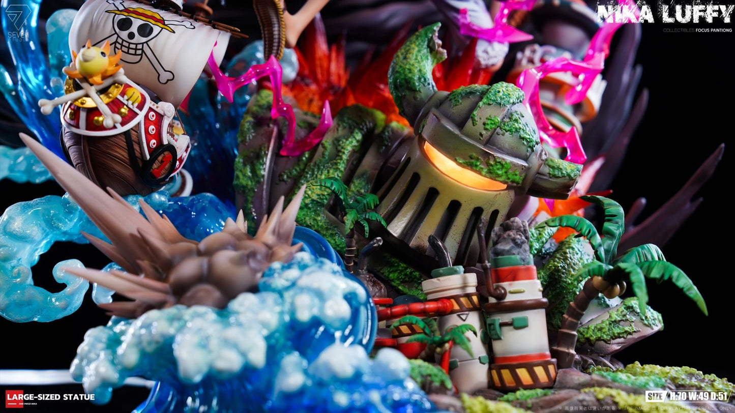 Preventa Resina Luffy "Gear 5" Figura One Piece Seven Estudio