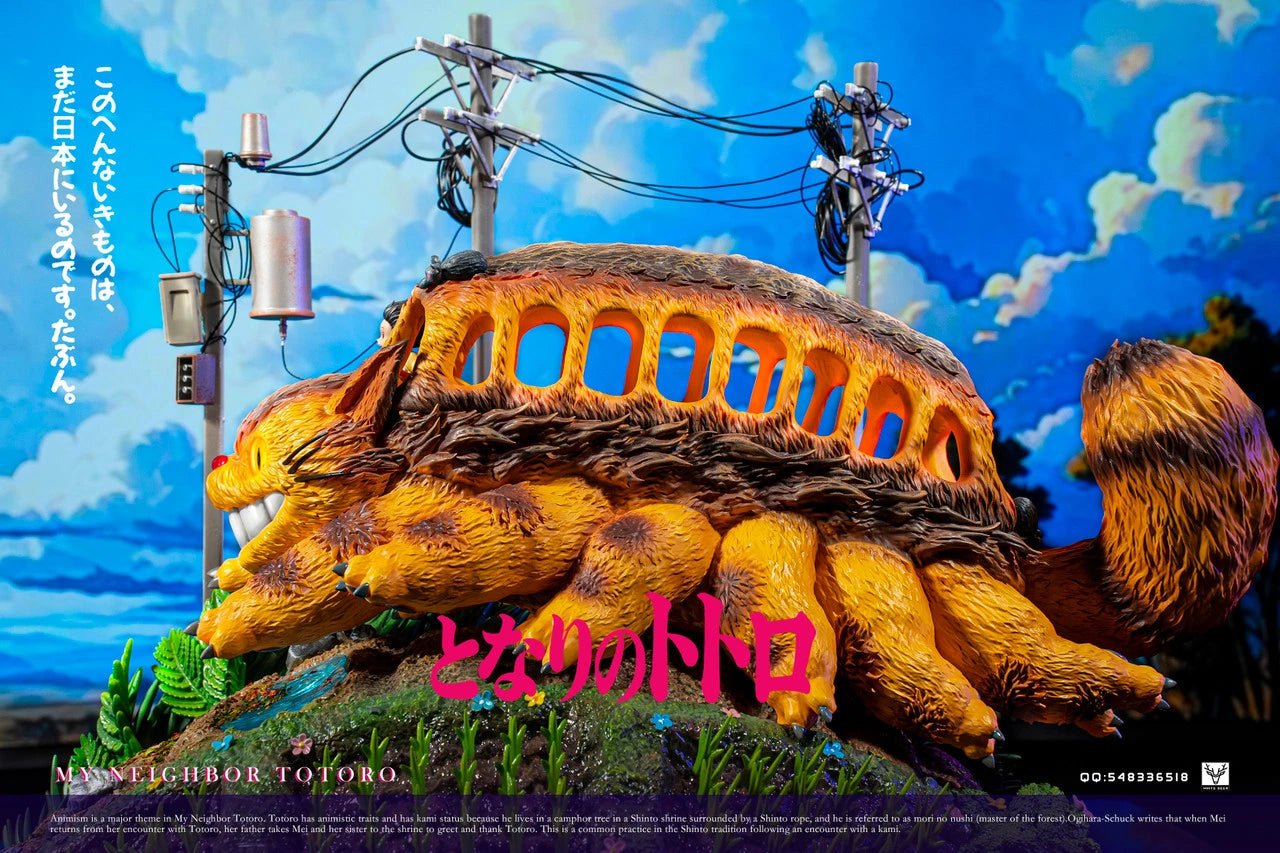 Preventa Resina CatBus Figura Mi Vecino Totoro White Deer Estudio