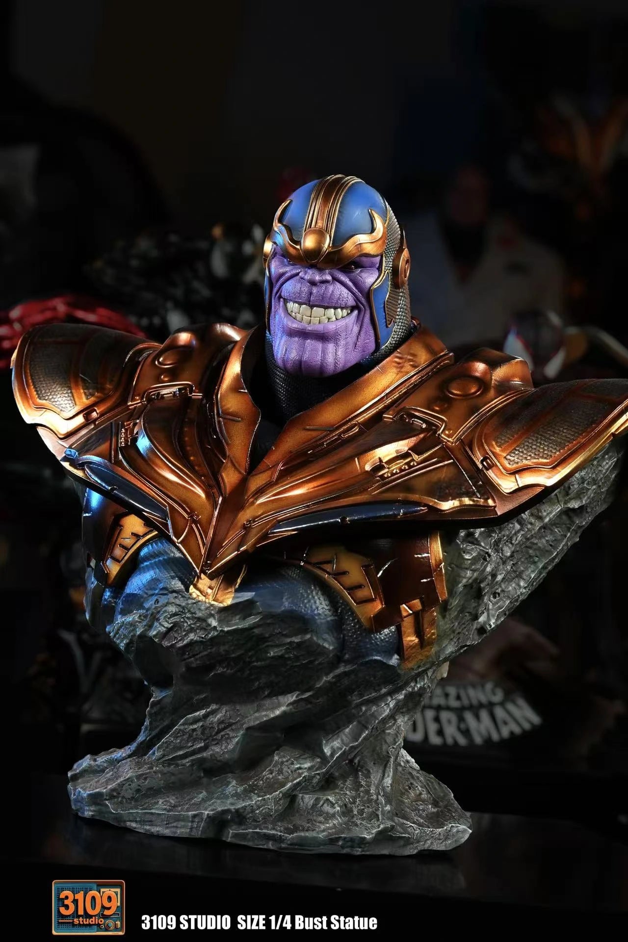 Preventa Resina Thanos Figura Marvel Busto 3109 Estudio
