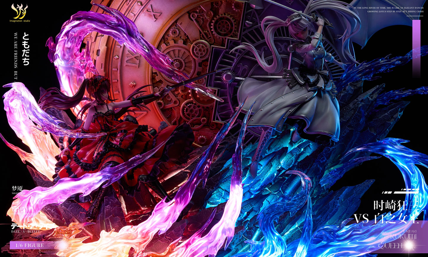 Preventa Resina Tokisaki Kurumi vs White Queen Figura Date A Live Imagination  Estudio