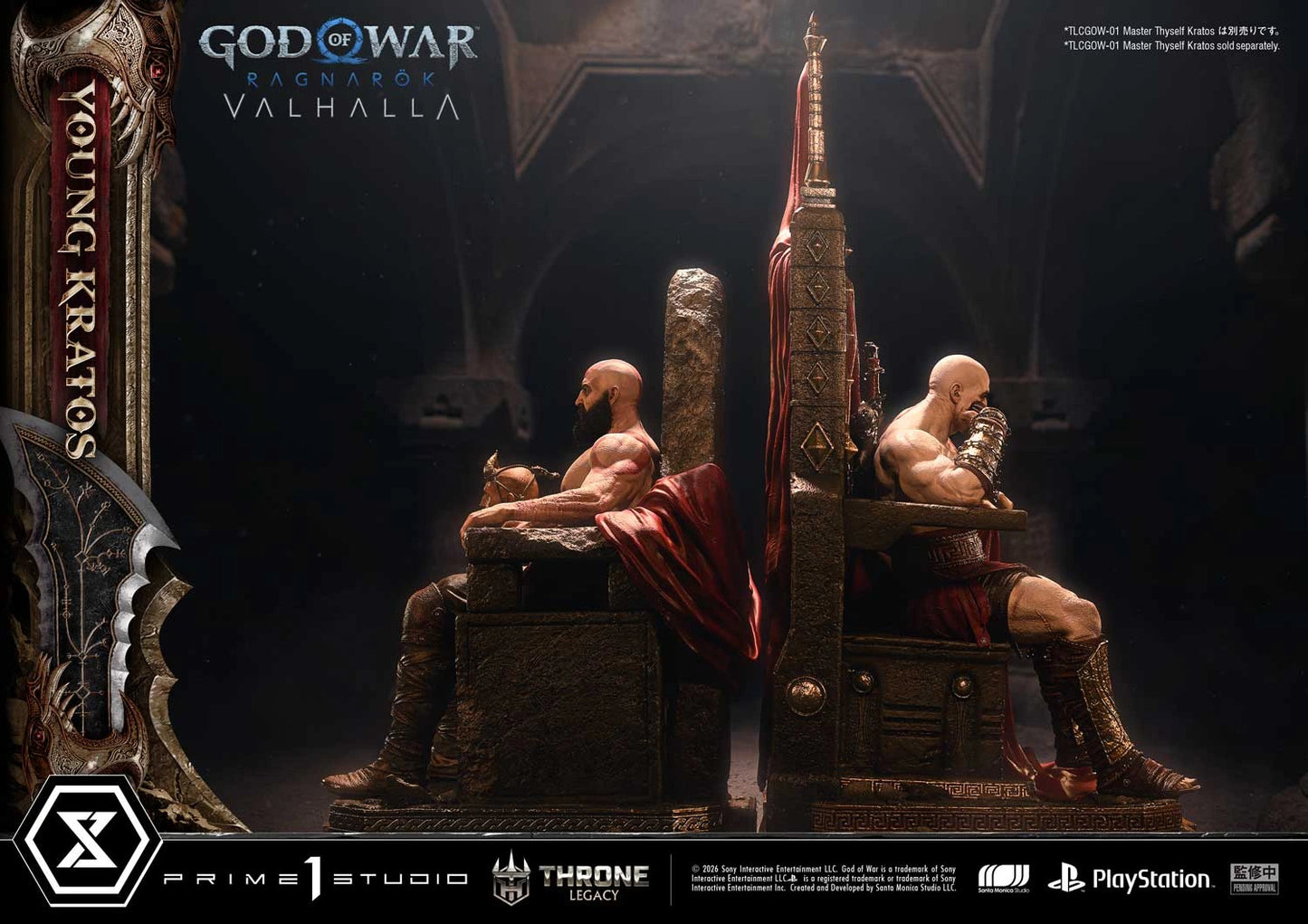 "Preventa Resina Kratos Joven Figura God of War Ragnarök: Valhalla  Prime 1 (Licencia) Estudio"