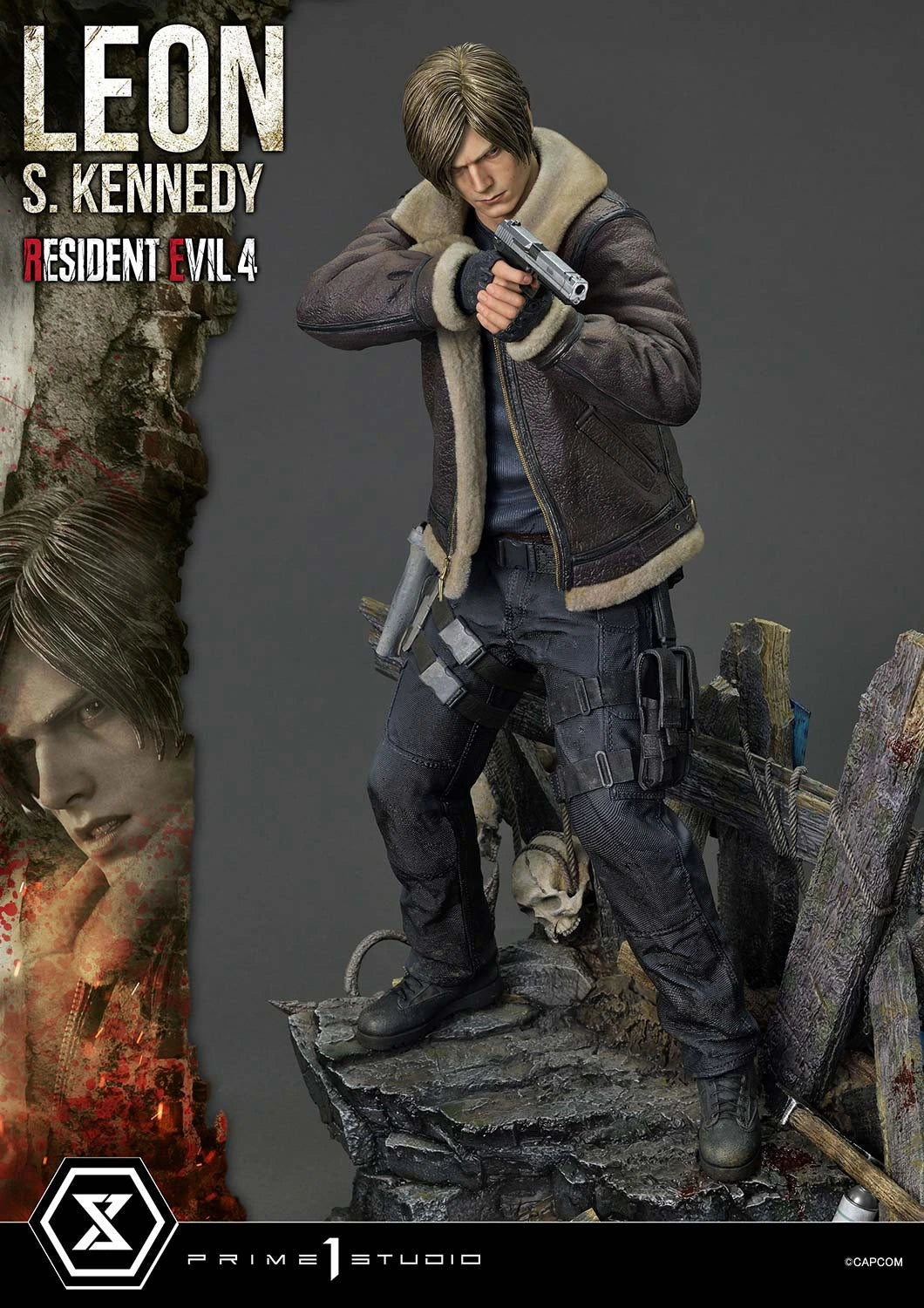 Preventa Resina Leon S. kennedy Figura Resident Evil 4 Prime 1 (Licencia) Estudio