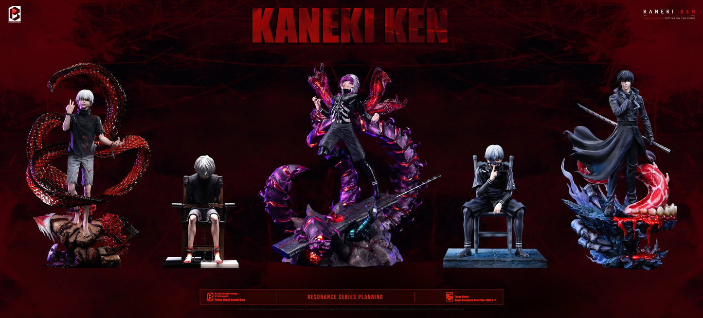 Preventa Resina Ken Kaneki  Figura Tokyo Ghoul Black And White Estudio