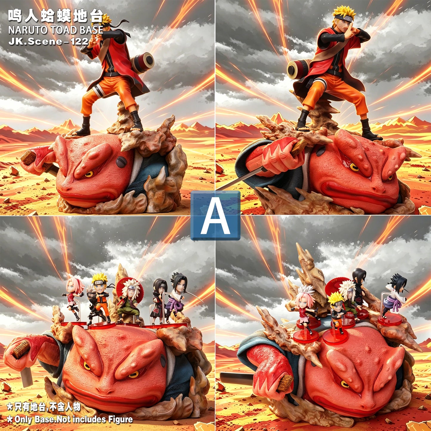 Preventa Resina Gamakichi & Gamabunta Figura Naruto  JacksDo Estudio