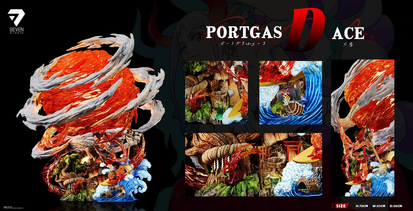"Preventa Resina Portgas D. Ace  Figura One Piece Seven  Estudio"