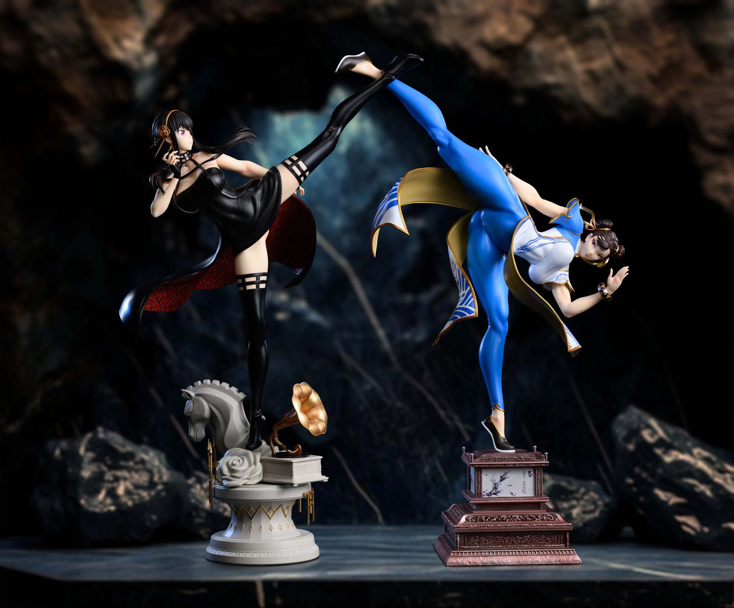Preventa Resina Chun-Li & Yor Forger Figura Street Fighter Xpic Estudio
