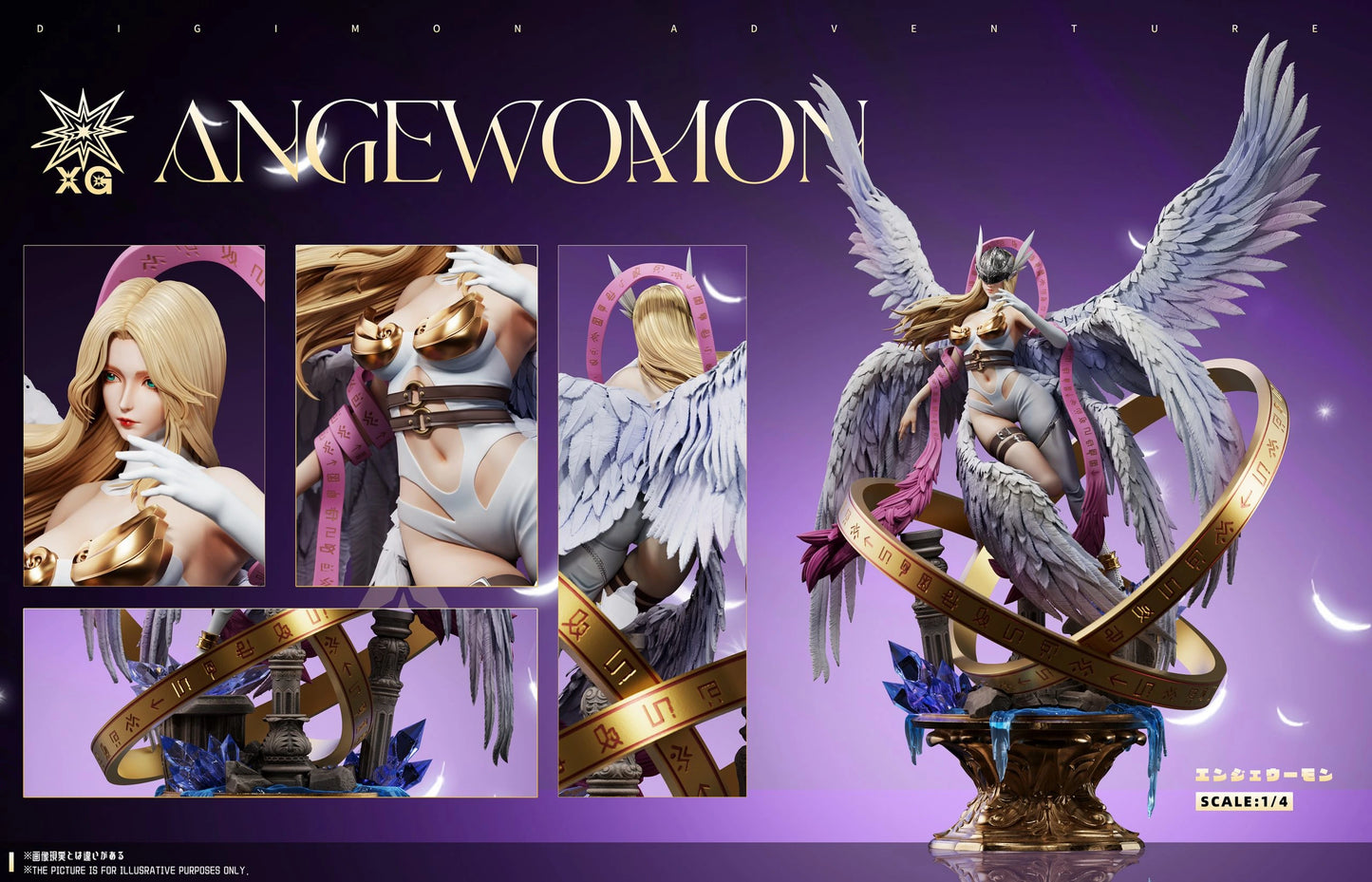 Preventa Resina Angewomon Figura Digimon Adventure XG Estudio