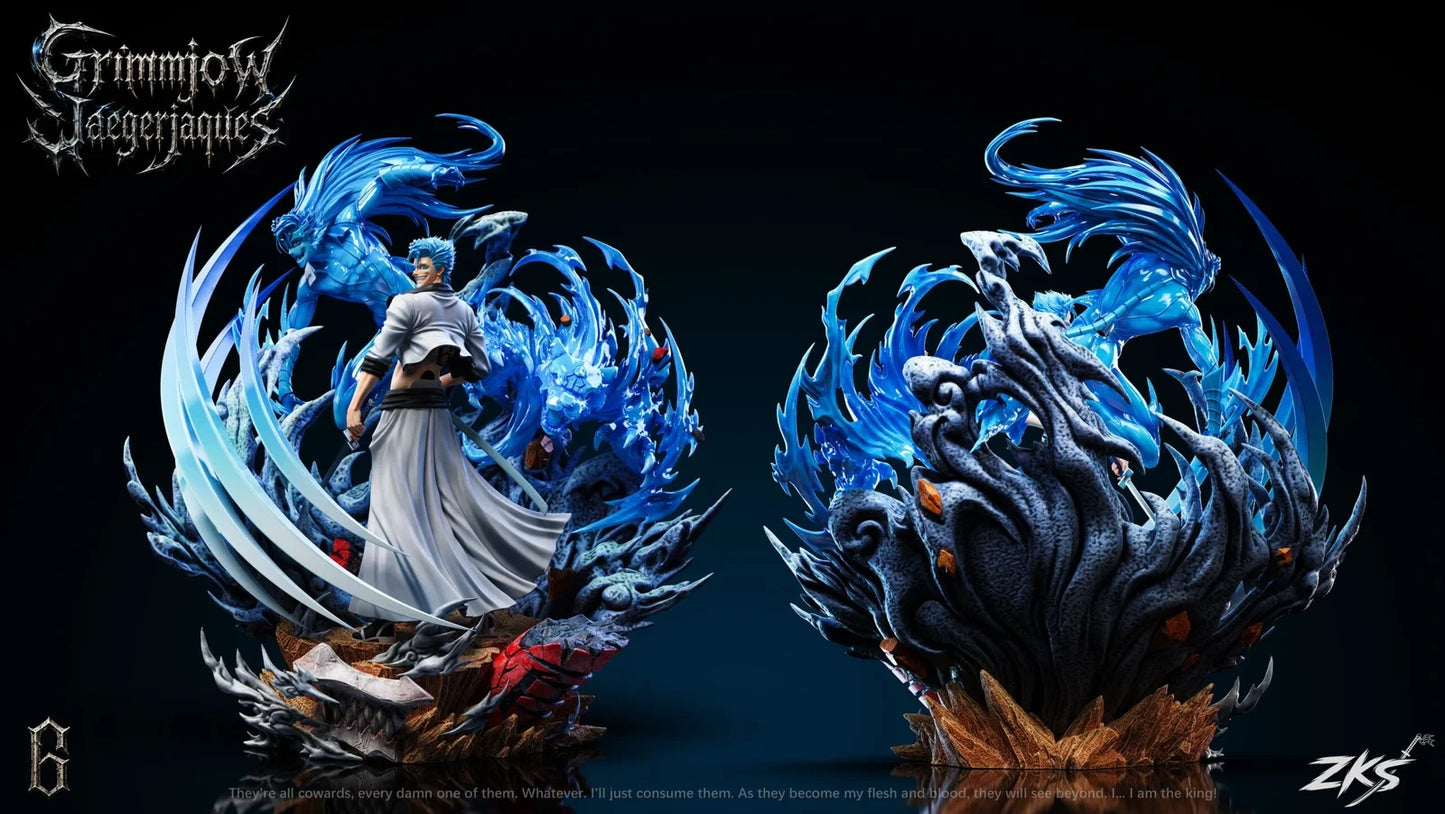 Preventa Resina Grimmjow Jaegerjaques  Figura Bleach Zenkai Estudio