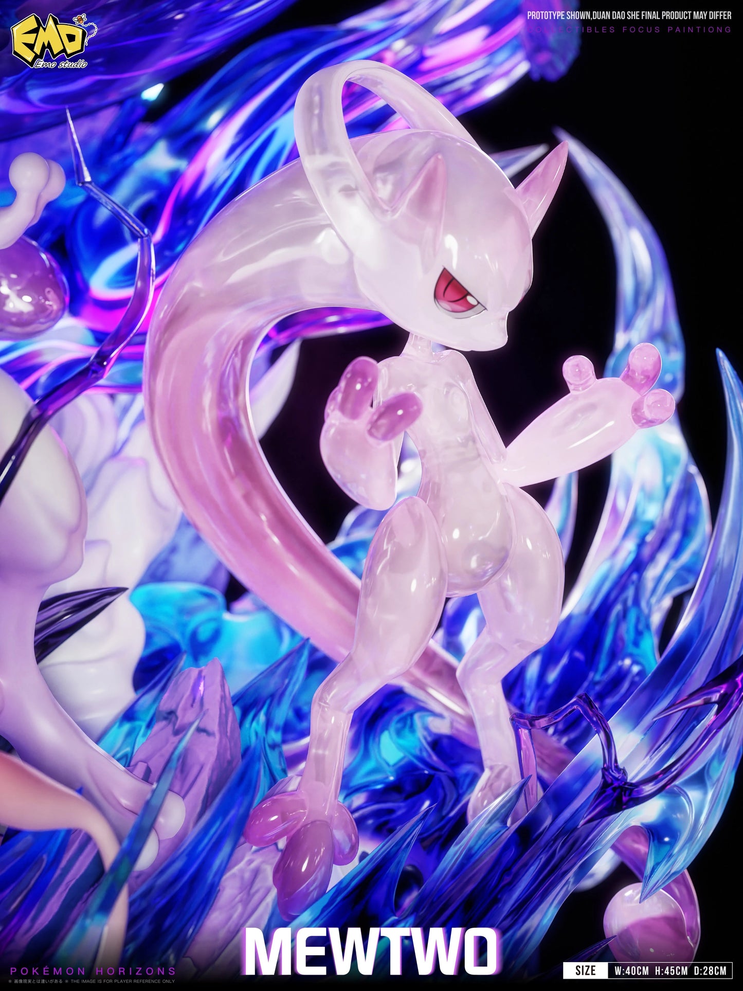 Preventa Resina Mewtwo Figura Pokemón EMO Estudio